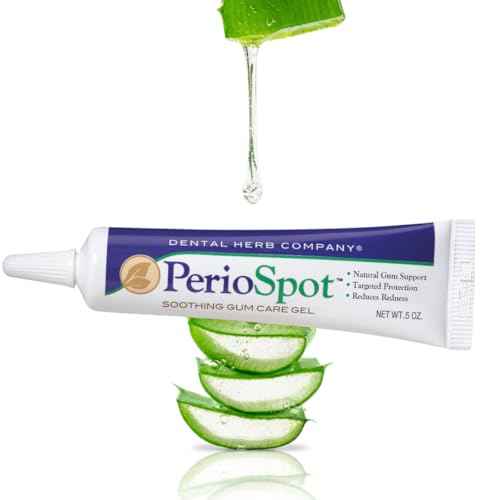 Dental Herb Company - PerioSpot Mouth Sore and Gum Care Gel - Soothes and relieves discomfort from Canker sores and Gum Irritation (.5 oz.)