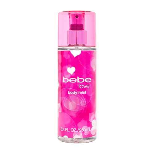 Bebe Love Body Mist - Body Spray for Women - Floral Fruity Fragrance Mist - Romantic Scent with Sicilian Lemon, Redcurrant, and Pink Freesia - 8.4 oz