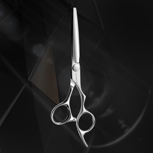 AOLANDUO Professional Hair Cutting Scissors - VG10 Steel Barber Shears, Ergonomic Handle - 1 Count, 6 in