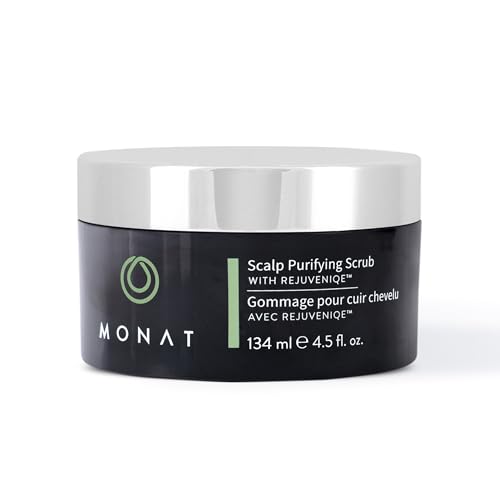 MONAT Scalp Purifying Scrub - w/Rejuveniqe¢ç Deeply Cleanses, Purifies & Soothes Leaving Hair Cleansed & Fresh. Dissolves Dead Skin Cells & Restores Balance to the scalp. - Net Wt. 134 ml/4.5 fl. oz.