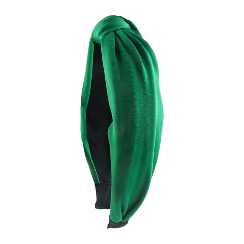 Green Knotted Headbands for Women Wide Knot Hair Bands Girls Hair Accessories for Christmas Birthday Party Supplies