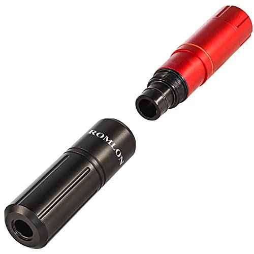 Rotary Tattoo Machine Pen with Motor and Aircraft Aluminum Alloy Carved Long Tattoo Machine Gun for Beginner Tattoo Artists