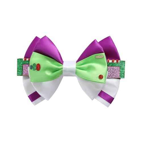 5 Inch Little Girls Hair Bow Clips Hair Accessories Birthday Party Supplies Christmas Gift D