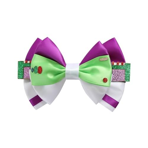 5 Inch Little Girls Hair Bow Clips Hair Accessories Birthday Party Supplies Christmas Gift D