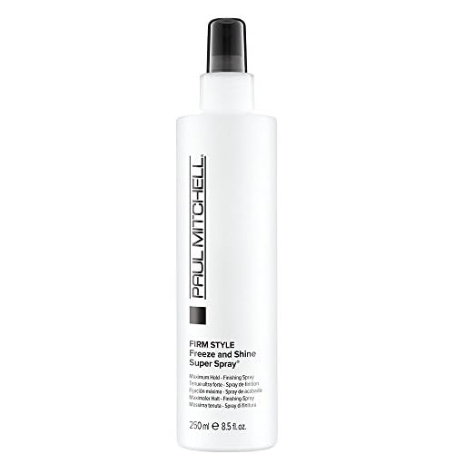 Paul Mitchell Freeze and Shine Super Hairspray, Maximum Hold, Shiny Finish Hairspray, For Coarse Hair