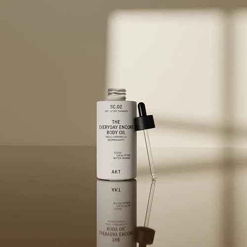 Akt Everyday Encore Body Oil 3.4 Fl Oz, SC.02 After Thunder Scent, Dry Body Oil After Shower, Skin Moisturizer, Fast Absorbing, Lasting Glow, Cedar Fragrance, Non-Greasy, All Genders Skincare