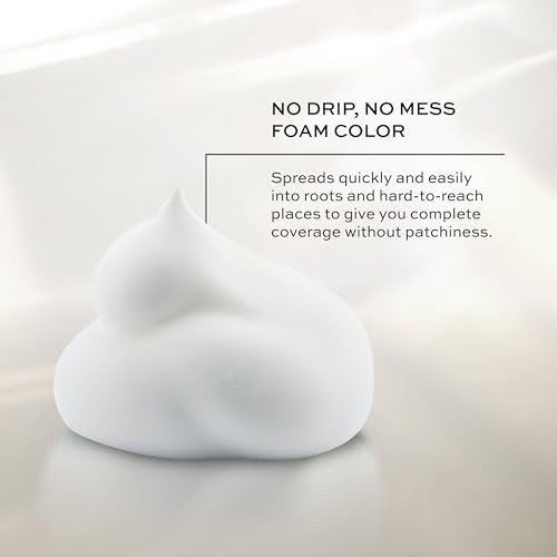 John Frieda Precision Foam Colour, Medium Natural Brown 5N, Full-coverage Hair Color Kit, Anti-Fade Gray Coverage, Deep Color Saturation Hair Dye, 1 Application