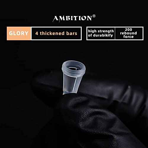 Ambition Glory Tattoo Cartridges #10 Bugpin 5RL Needles Disposable 50pcs 0.3mm 5 Round Liner for Rotary Tattoo Machine Supply