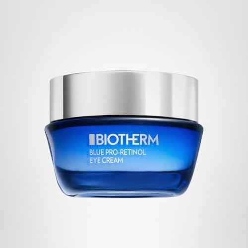 Biotherm Blue Pro-Retinol Wrinkle Smoothing Eye Cream, Anti-Wrinkle and Dark Circles Eye Care with Biotech Plankton & Pro-Retinol, Smoothes and Brightens, Ophthalmologically Tested, Vegan, 0.5 Fl. Oz