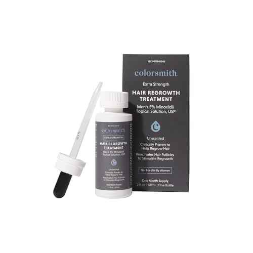 Extra Strength Hair Regrowth Treatment, 5% Minoxidil Solution, 2 fl oz, Unscented, For Men
