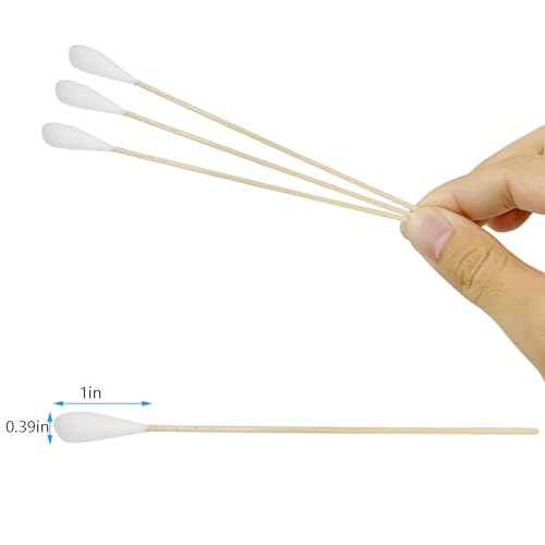 6 Inch Long Cotton Swabs (Large Size) 100pcs for Pets, Gun Cleaning or Makeup