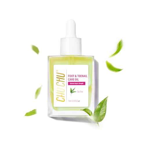 Foot Repair Oil for Dry Cracked Toenails: Tea Tree Scent with Keratin Vitamin Strengthener Growth Moisturizing Treatment - Natural Heel Nail Care Feet Serum for Women Men Home Gift Hiking Travel