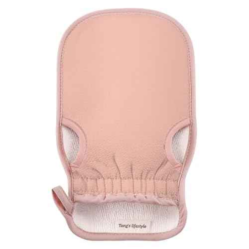 Exfoliating Glove (Original) Machine Washable Newly Upgraded With Thumb Holes Korean Body Scrubber 100% Vegan Viscose Exfoliating Mitt for Dead Skin Removal, Keratosis Pilaris & Self-Tan Prep