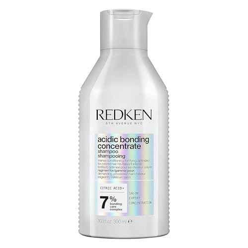 Redken Acidic Bonding Concentrate Shampoo For Damaged Hair Repair - Strengthens and Repairs Weak and Brittle Hair, Sulfate-Free, With Citric Acid