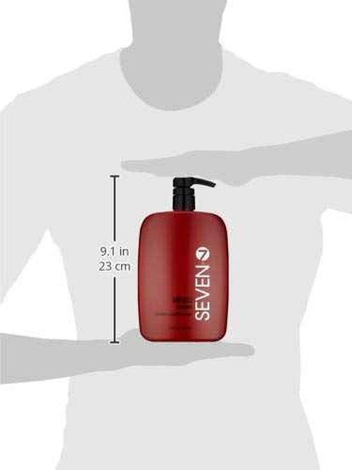 SEVEN Hair Care Rinzu Helio Violet Conditioner for Women & Men with Aragan Oil, Purple Conditioner for Blonde Hair & Brassiness, Sulfate + Paraben Free, Cruelty Free, Made in USA, 32 oz