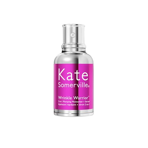 Kate Somerville Wrinkle Warrior¢ç 2-in-1 Plumping Moisturizer + Serum ? Hydrating Formula with Hyaluronic Acid, Smooths Fine Lines, Firms Skin & Boosts Radiance, 1.7 Fl Oz