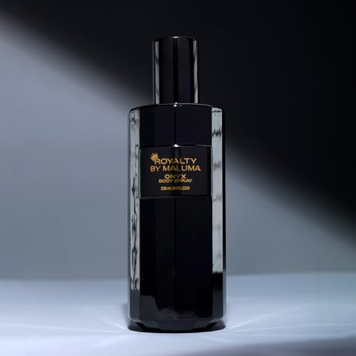 Onyx Body Spray, 8 oz - Luxurious Long-Lasting Perfume for Men - Fougere Amber Wood Fragrance - Cardamon, Pear, Bergamot Top Notes - Ideal Gift for Men