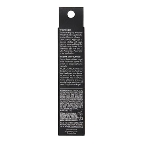 e.l.f. Wow Brow Gel, Volumizing, Buildable, Wax-Gel Hybrid, Creates Full, Voluminous-Looking Brows, Locks Brow Hairs In Place, Neutral Brown