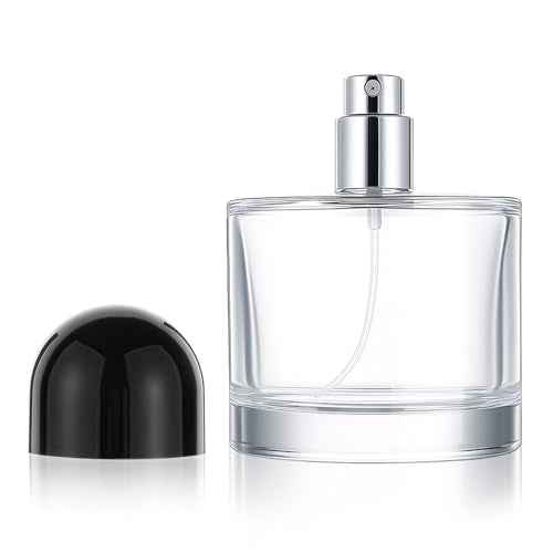 100ML/3.4OZ Refillable Cosmetic Spray Bottle Empty Glass Perfume Spray Bottles Clear Oil Perfume Container Travel Atomizer for Travel Makeup Party Tool