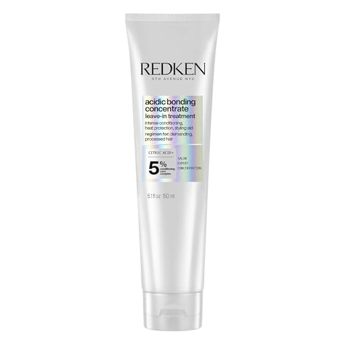 Redken Acidic Bonding Concentrate Leave In Conditioner - Hair Repair Treatment For Weak & Damaged Hair, Bond Building & Strengthening, Smooths & Provides Heat Protection