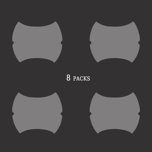 Carbon Fiber Car Door Protector - 8PCS Anti-Scratch Film, Non-Marking, Self-Adhesive for All Cars (Clear)
