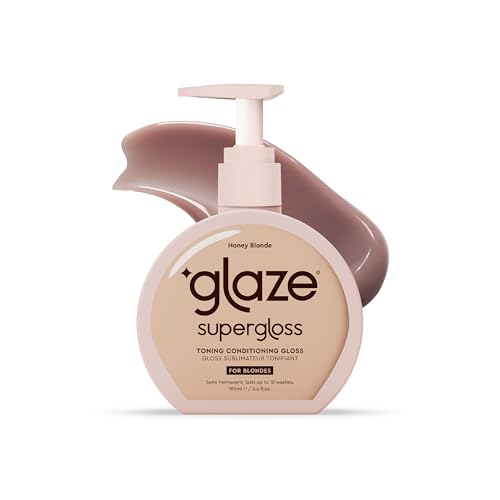 Glaze Super Gloss Color Conditioning Gloss ? Honey Blonde for Medium to Dark Blonde Hair ? Rinse Out Semi-Permanent Hair Gloss that Enhances Color and Boosts Shine & Hydration