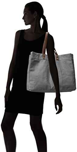 maika Recycled Canvas Carryall Tote Bag, Waxed Ash