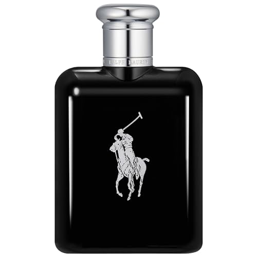 RALPH LAUREN FRAGRANCES - Polo Black - Eau de Toilette - Men's Cologne - Woody & Fresh - With Patchouli, Sandalwood, and Mandarin - Medium Intensity