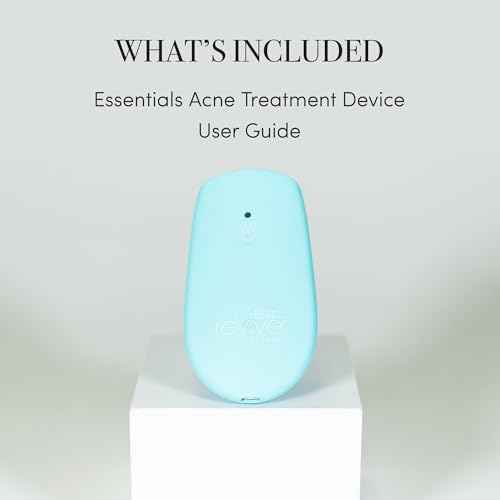 reVive Essentials Acne Device, FDA-cleared Red & Blue Light Acne Tools, Medspa Quality LED Light Therapy Products, Portable Triangular Design Face Tools for Skincare, Battery or USB Power