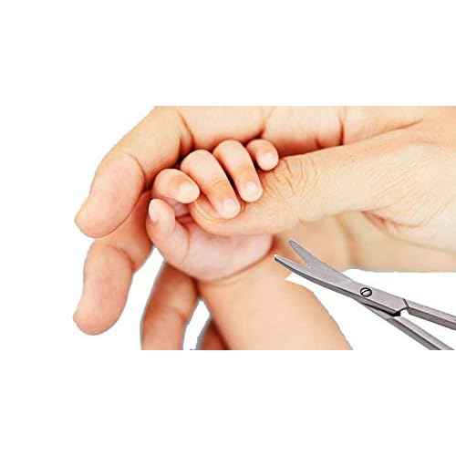 Baby Nail Scissors With Round Tip 4.5" Eyebrow, Dry Skin, Eyelash, Nose Hair For Men And Women Daily Use