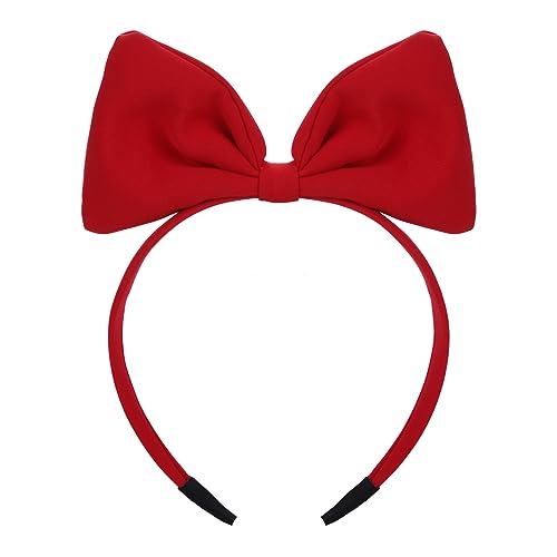 Bow Headbands Red Bowknot Hair Band Fashion Cute Hair Hoop Big Bowknot Headdress Perfect Hair Accessories for Women Girls Party Cosplay