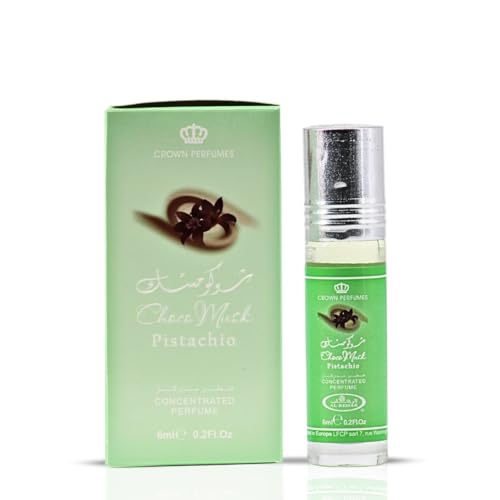 Al-Rehab Choco Musk Marshmallow & Pistachio 6ml (0.2 oz) | Sweet Gourmand Fragrance | Chocolate, Vanilla, Fruity & Nutty Scents | Long-Lasting Roll-On Fragrance Oils (Bundle)