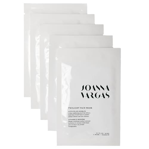 Joanna Vargas Twilight Face Mask - Hydrating Face Masks with Epidermal Growth Factor & Niacinamide - Soothing Facial Masks for Women - Repairing Sheet Mask for Enhanced Skin Barrier - 5 Sheets