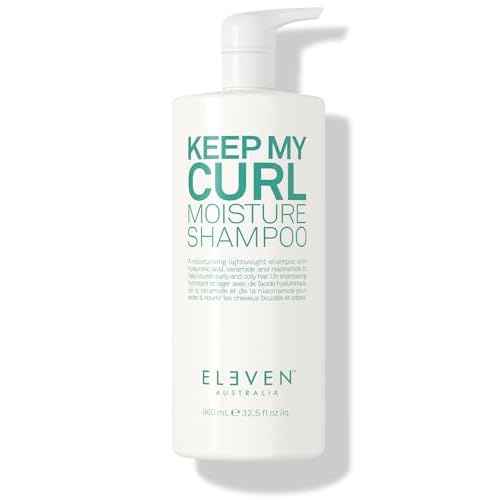 ELEVEN AUSTRALIA Keep My Curl Moisture Shampoo for Women & Men - Anti Frizz Shampoo for Curly, Wavy, or Coily Hair, Moisturizing Hair Care, Hydrating & Smoothing, Gentle Cleansing Formula