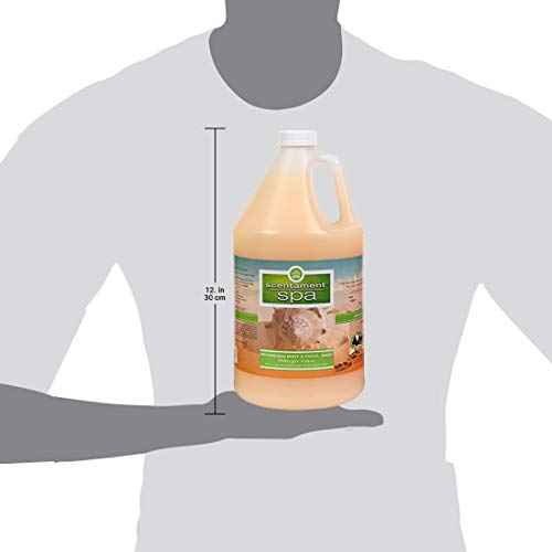 Best Shot Scentament Spa for Pets, Seasonal Facial Spa and Body Wash, Mango Maui, Tearless Shampoo, Hypoallergenic Body Wash, Reduces Tear Stains, 1 Gallon