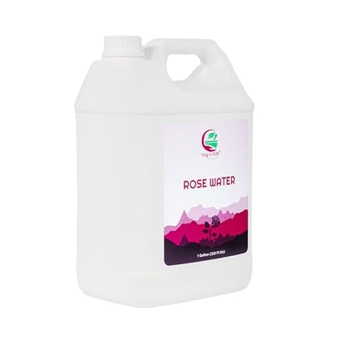 100% Pure Rose Water 1 Gallon (128 fl oz) | for Face & Hair | Alcohol Free & Artificial Coloring Free | by Yogi's Gift¢ç