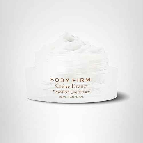 BODY FIRM Crepe Erase Flaw-Fix Eye Cream, Anti-Aging Wrinkle Cream, Supports Puffiness, Dark Circles, Wrinkles, Crepe Skin & Fine Lines, Tired Eyes, Citrus, 0.5 fl oz