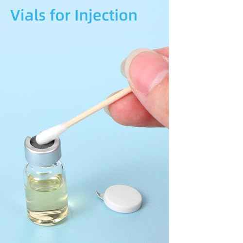 10 Pack 2ml Sealed Sample Vials Empty Transparent Storage Glass Vials with Self Healing Caps Injection Port