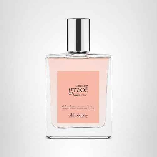 philosophy amazing grace ballet rose eau de toilette - dreamy & floral women's perfume - with notes of rose, lychee & musk - long lasting fragrance - 2 fl oz.