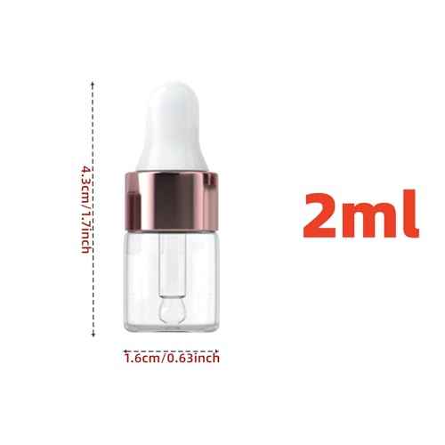 8 pcs Travel split bottle Eye dropper glass bottle Anointing oil for prayer Protective travel set for frankincense oil (2 ml)