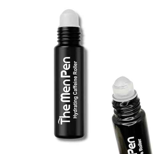 The Men Pen Refresher Kit | Eyebrow, Beard & Hair Filler + Caffeine Eye Roller + Razor 4-Pack, Waterproof, Long-Lasting, Sweat-Proof Grooming Essentials - Grey