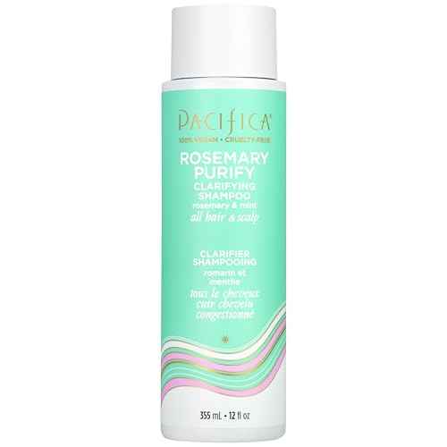 Pacifica Clarifying Shampoo ? Rosemary Purify Invigorating Shampoo w/Soothing Mint for Detoxing Hair & Scalp Build-Up, Sulfate & Silicone Free - Vegan & Cruelty-Free Dermatologist Tested