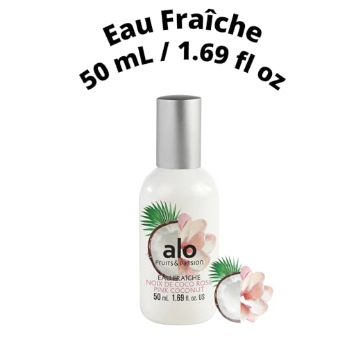 Cucina Fruits & Passion Alo Pink Coconut Eau Fraiche light, airy fresh spray perfume in warm weather 50 ml/ 1.69 fl.oz