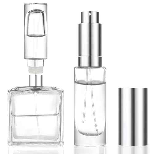 MUB 10ml Perfume Travel Refillable Atomizer Bottle Glass Unique Top-Filling Leak-Proof Spray Bottle Atomizer Sprayer for Perfume Cologne Mini Travel Size Empty Pocket Portable