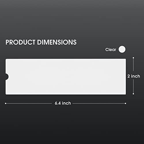 INKin Tattoo Machine Covers - 200pcs (2 inch X 6.4 inch) Disposable Tattoo Pen Machine Bags Transparent White Cartridge Machine Sleeves for Wireless Battery Tattoo Pen Machine