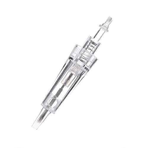 20pcs Permanent Makeup Tattoo Needles 1P/3P/5P/5FP/7FP Tattoo Machine Pen Cartridge Needle for Eyebrow Eyeliner Lip Microblading Shading (1P)