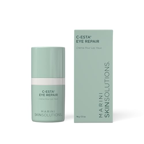 C-ESTA Eye Repair - Vitamin C Eye Cream with DMAE & Hyaluronic Acid - All Skin Types - Made in the USA - 0.5 oz
