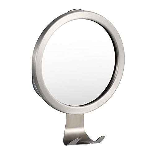 Ettori Shower Mirror Fogless for Shaving with Razor Holder, Powerful Lock Suction Fogless Mirror for Shower
