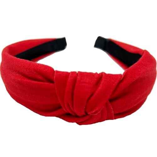 Red Headbands and Scrunchies for Women and Girls (Red Hairband)