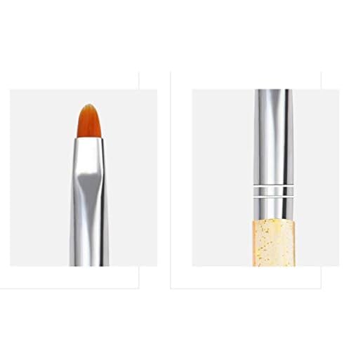 7Pcs Uv Gel Nail Brush, Poly Extension Gel Brush, Nail Art Tips Builder Painting Pen Set(No.2/4/6/8/10/12/14)